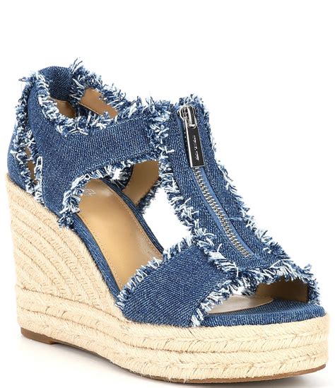 michael kors sandalen gummi|Michael Kors denim wedge sandals.